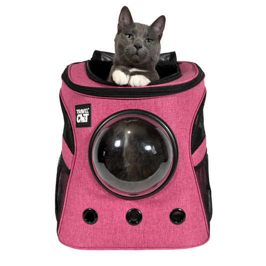 "The Fat Cat" Cat Backpack in Pink - For Larger Cats