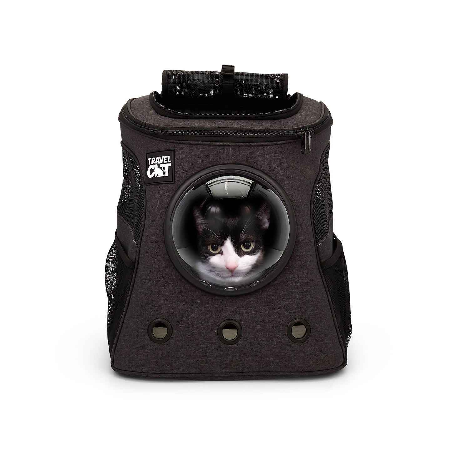 "The Fat Cat" Cat Backpack in Charcoal - For Larger Cats